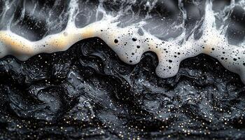 Smooth wave pattern flowing water, ripples, bright colors generated by AI photo