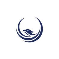 abstract falcon logo isolated on white background vector