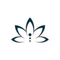 Simple Lotus Logo Design Template vector