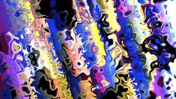 Abstract 3-Dimensional Animated Colors in Smooth Wavy Wall Style. Multicolor and Colorful Pattern Concept. Colorful Wavy Reflection Surface Macro. Trendy and Modern Colored Fluid Abstraction Flow. video