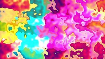 Abstract 3-Dimensional Animated Colors in Smooth Wavy Wall Style. Multicolor and Colorful Pattern Concept. Colorful Wavy Reflection Surface Macro. Trendy and Modern Colored Fluid Abstraction Flow. video