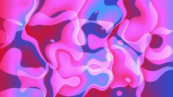 Abstract 3-Dimensional Animated Colors in Smooth Wavy Wall Style. Multicolor and Colorful Pattern Concept. Colorful Wavy Reflection Surface Macro. Trendy and Modern Colored Fluid Abstraction Flow. video