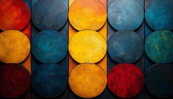 Rusty metal shapes dirty garbage in industry backdrop generated by AI photo