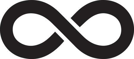 an infinity symbol is shown on a white background vector