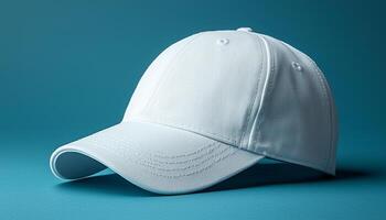 Modern baseball cap for sports uniform and elegance generated by AI photo