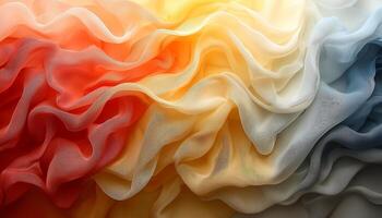 Vibrant colors mix in nature, creating beautiful backdrop generated by AI photo