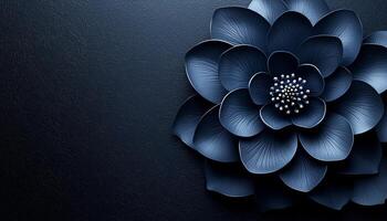 Floral pattern decoration, elegance in nature, beauty symmetry generated by AI photo