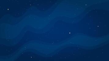Abstract deep space background illustration. Comic style starry deep space wallpaper on horizontal blue color background for astrology graphic concept or futuristic children space game. vector
