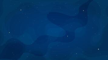 Abstract starlight universe background illustration. Flat style horizontal stellar universe backdrop with abstract sparkling star systems on blue color background for astrology graphic concept. vector