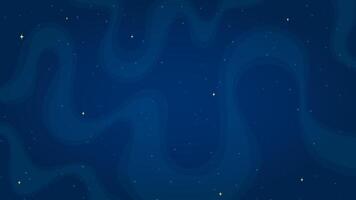 Abstract deep space background illustration. Comic style starry deep space wallpaper on horizontal blue color background for astrology graphic concept or futuristic children space game. vector