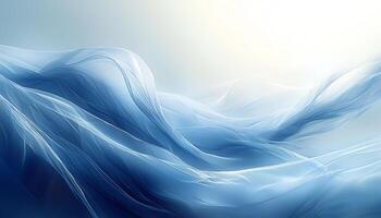 Smooth wave pattern flowing in futuristic glowing motion generated by AI photo