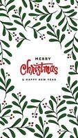 Christmas and New Year Greeting Card Art - Party Invitations and Social Media Graphics vector
