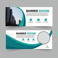creative and modern business web banner design template vector