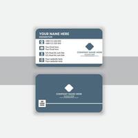 Simple business card template. vector