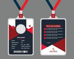 Modern and clean business id card template. company and private identity card template vector