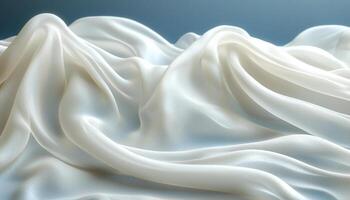 Smooth silk wave pattern, elegance and luxury decoration generated by AI photo