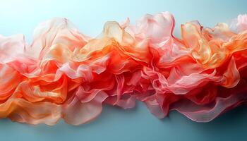 Vibrant colors, smooth texture, fresh food, futuristic backdrop generated by AI photo