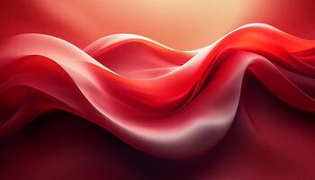 Smooth wave pattern flowing in bright futuristic colors generated by AI photo