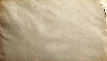 Rough old paper stained with rusty ancient texture generated by AI photo
