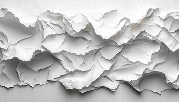 Dirty paper wall with broken pattern and texture generated by AI photo