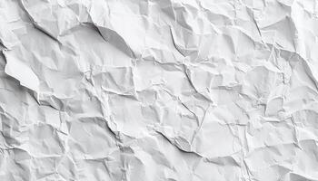 Wrinkled paper with rough texture, old and damaged generated by AI photo