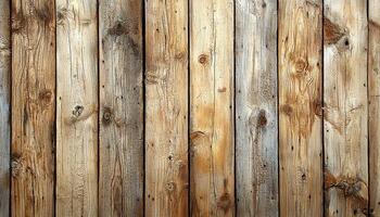 Old weathered plank wall, rustic timber backdrop texture generated by AI photo