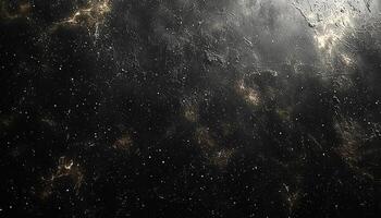 Glowing star field in dark space, mysterious nebula generated by AI photo