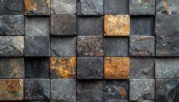 Old brick wall with rough concrete texture backdrop generated by AI photo