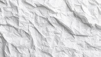 crumpled paper wrinkled pattern rough backdrop sheet garbage damaged generated by AI photo