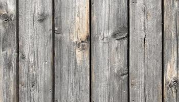 Old weathered wood plank wall in rustic building feature generated by AI photo