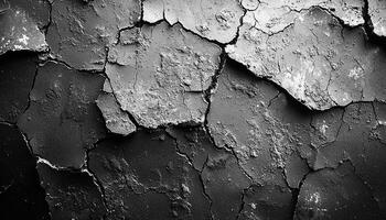 Dirty old wall building feature rough damaged grunge generated by AI photo