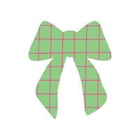 A textured retro bow or ribbon in a flat style vector
