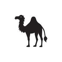 Creative a Simple camel silhouette Style with white background vector