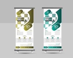 Creative Modern Corporate Business Roll up template marketing, business proposal, template Design vector