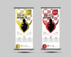 Corporate Business Roll up template design.marketing, business proposal, advertise template design vector