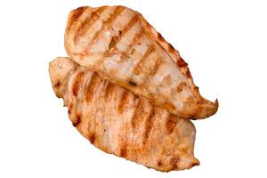 Delicious fresh grilled chicken fillet with spices and herbs photo