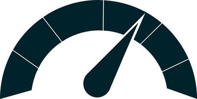 A speedometer icon on a white background vector