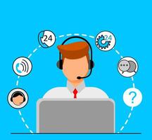 Call center service provider vector