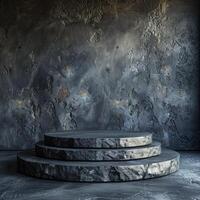 Photo of a podium for product presentation