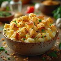 Photo of a mashed potatoes