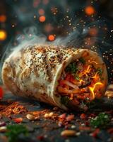Photo of a burrito