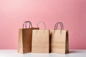front view shopping card with bags copy space cyber monday photo