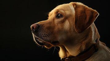 A dog is looking up at the camera photo