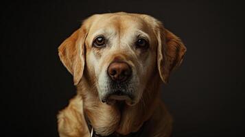 A close up of a dog looking at the camera photo