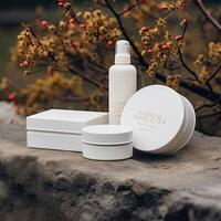 Cosmetic Products Mock up photo