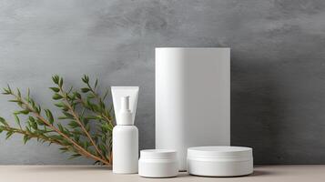 Cosmetic Products Mock up photo