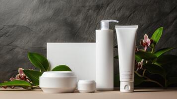 Cosmetic Products Mock up photo