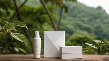 Cosmetic Products Mock up photo