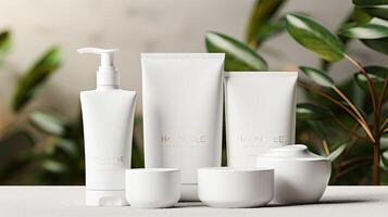 Cosmetic Products Mock up photo