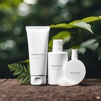 Cosmetic Products Mock up photo